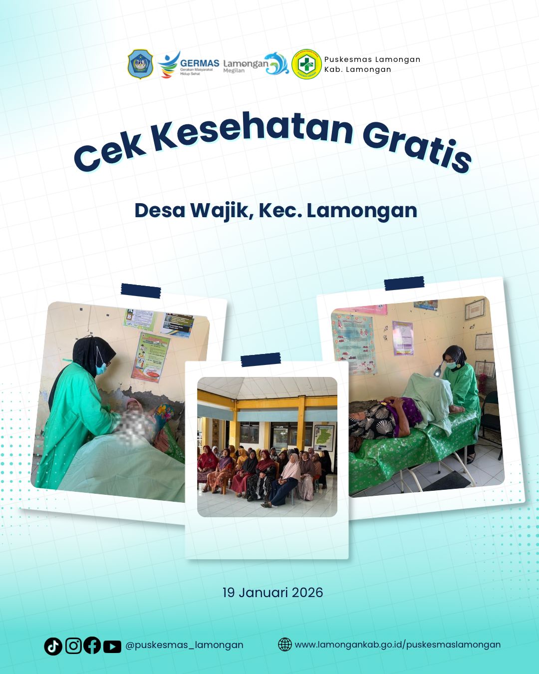 Foto: Cek Kesehatan Gratis di desa Wajik