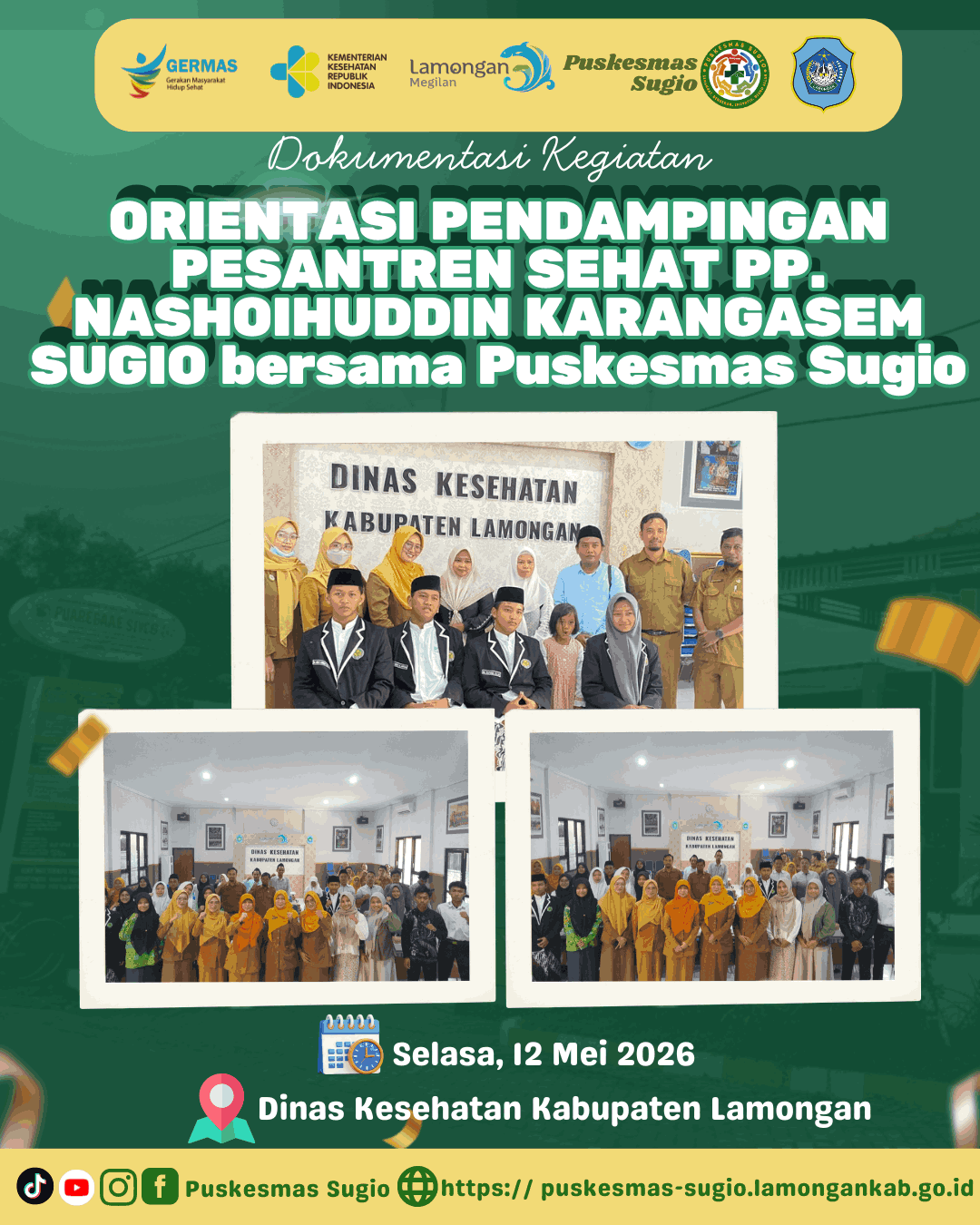 Foto: Perkuat Kualitas Kesehatan Santri, Puskesmas Sugio dan PP. Nashoihuddin Ikuti Orientasi Pesantren Sehat di Dinkes Lamongan
