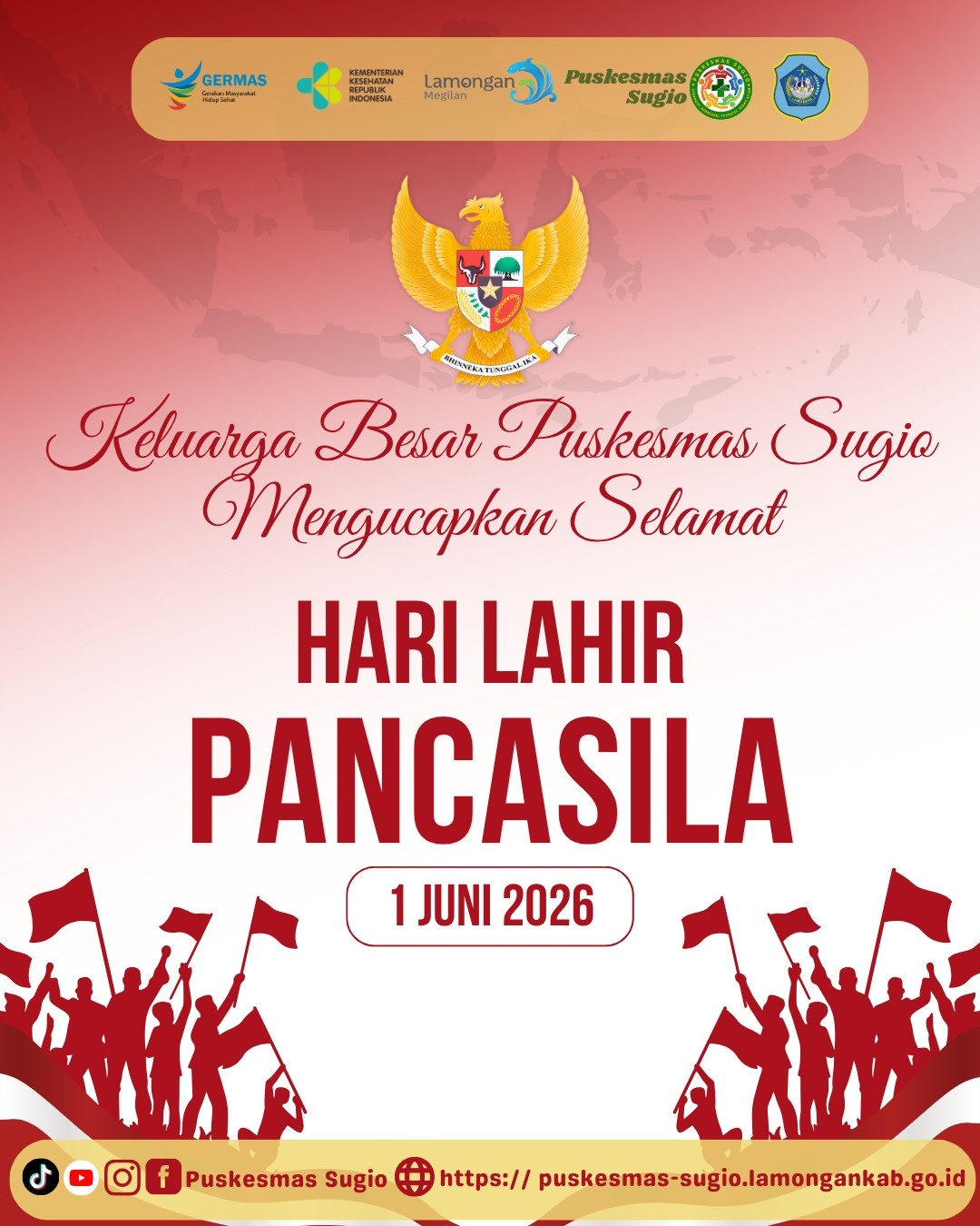 Foto: Maknai Hari Lahir Pancasila 2026, Puskesmas Sugio Perkokoh Semangat Gotong Royong dalam Pelayanan Kesehatan