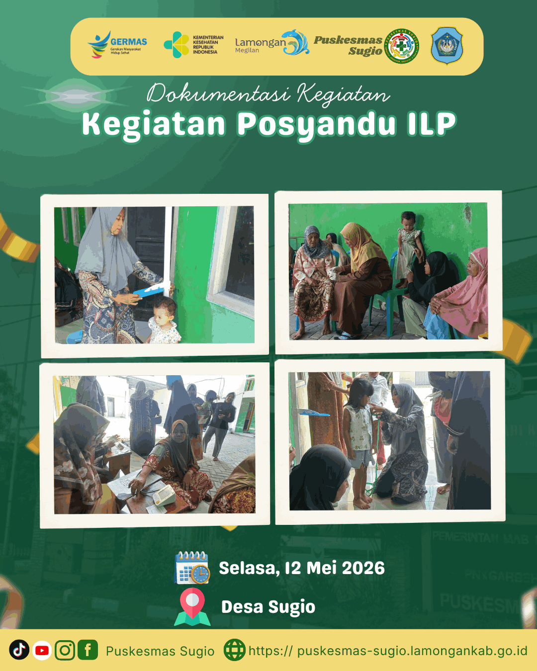 Foto: Transformasi Layanan Kesehatan, Desa Sugio Sukses Selenggarakan Posyandu Integrasi Layanan Primer (ILP)