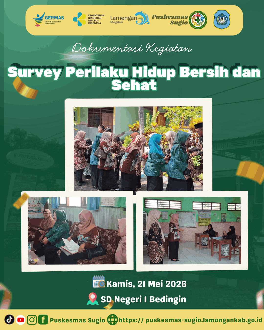Foto: Mewujudkan Generasi Emas yang Sehat melalui Survey PHBS di SD Negeri 1 Bedingin