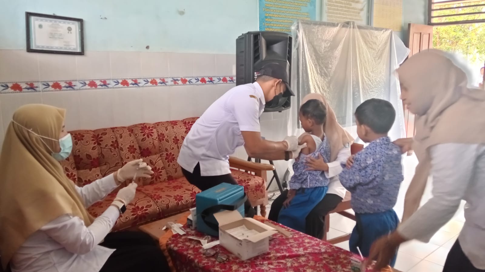 Foto: Kegiatan BIAS (Bulan Imunisasi Anak Sekolah) di SDN 1 Pangkatrejo