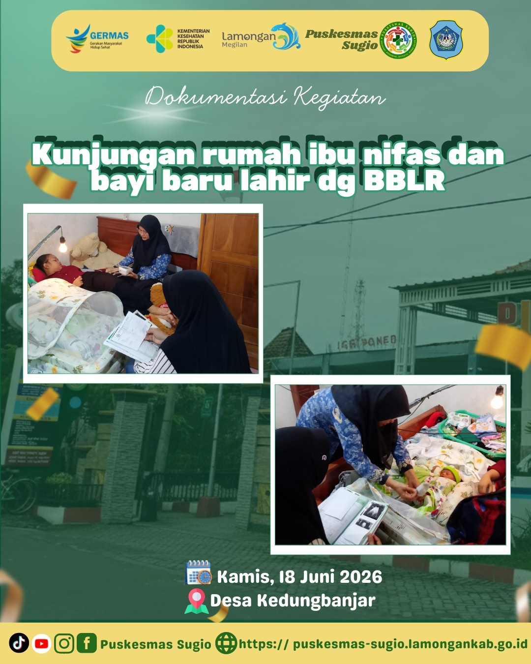 Foto: Tingkatkan Kesehatan Ibu dan Bayi, Bidan Desa Kedungbanjar Puskesmas Sugio Lakukan Kunjungan Rumah Pasca-Melahirkan dan Pemantauan BBLR
