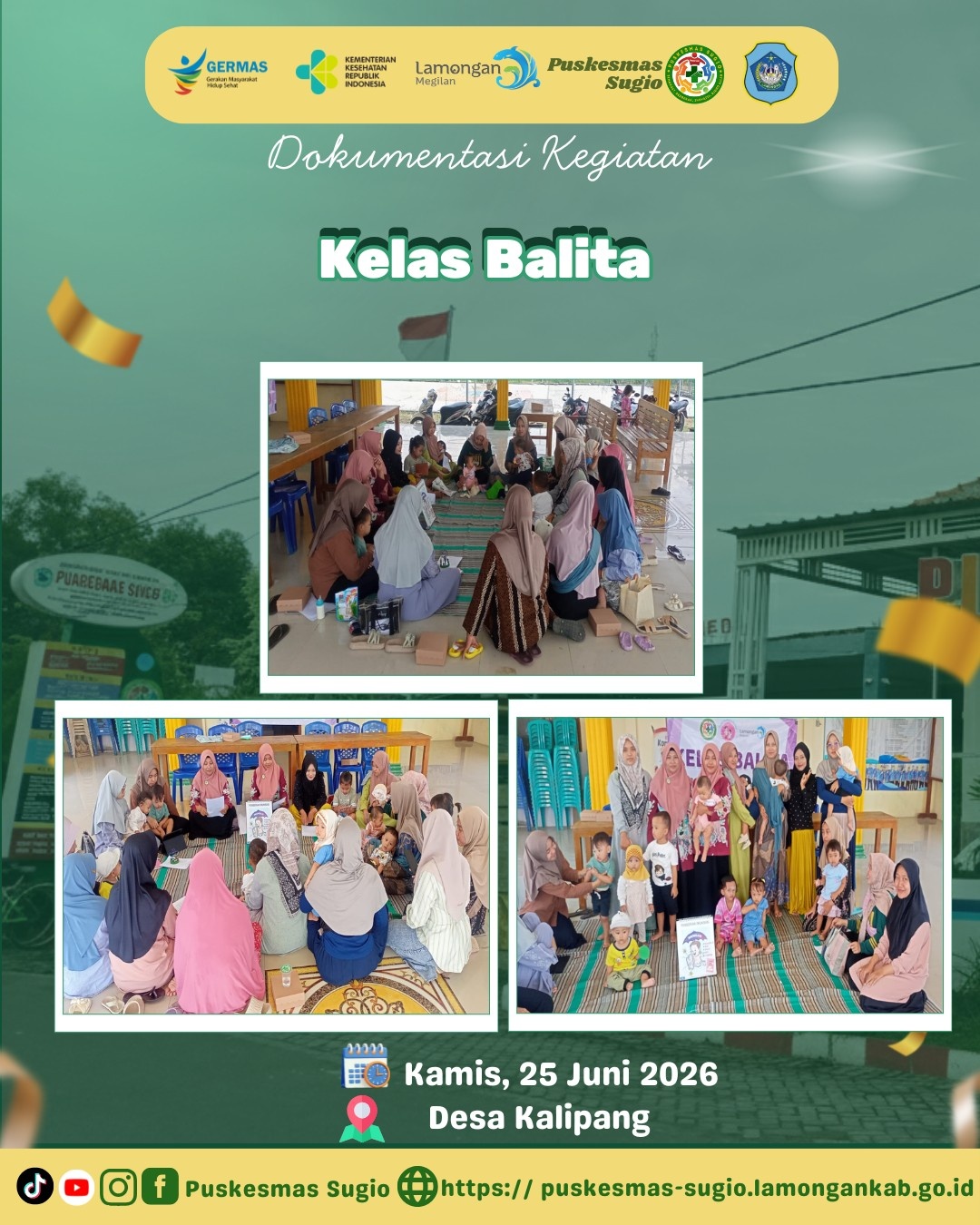 Foto: Tingkatkan Kualitas Tumbuh Kembang Anak, Bidan dan Perawat Puskesmas Sugio Gelar Kelas Balita di Desa Kalipang