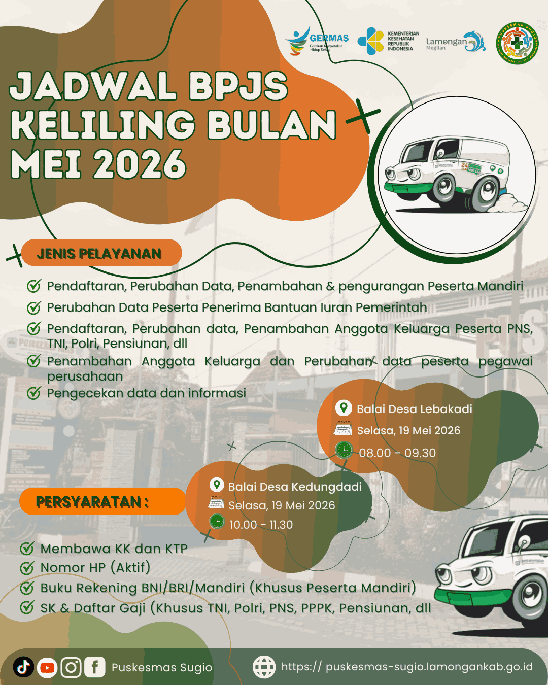Foto: Jadwal BPJS Keliling Bulan Mei 2026