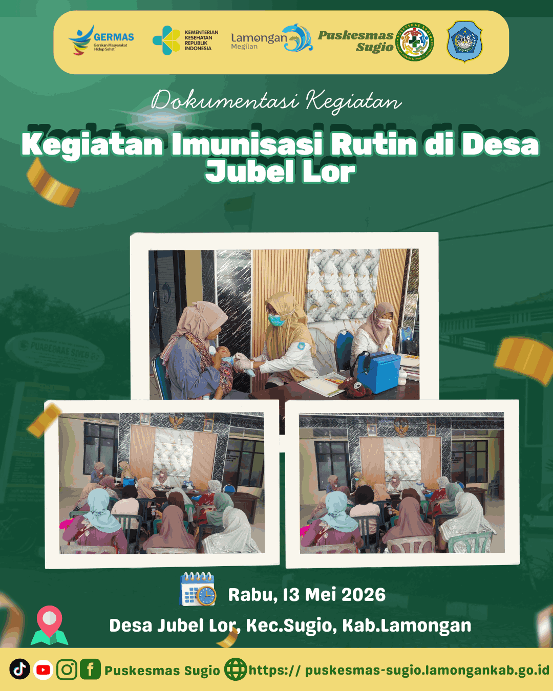 Foto: Jaga Kekebalan Tubuh Anak, Puskesmas Sugio Sukses Gelar Imunisasi Rutin di Desa Jubel Lor