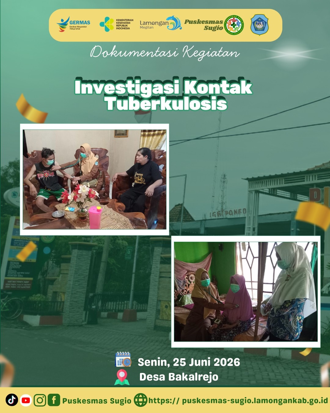 Foto: Upaya Deteksi Dini: Puskesmas Sugio Lakukan Investigasi Kontak TB di Desa Bakalrejo