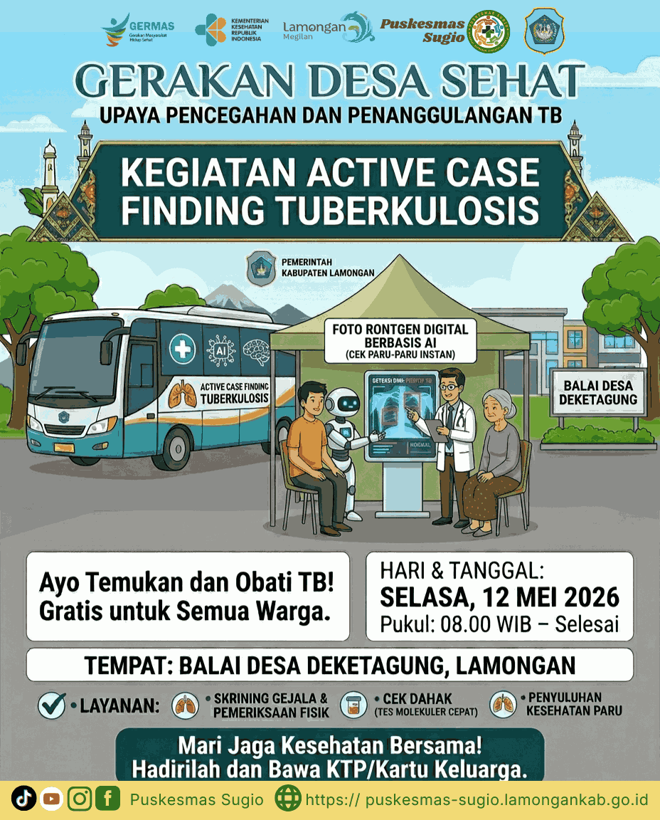 Foto: Warga Deketagung, Ayo Cek Paru-Paru Gratis dengan Teknologi AI Besok di Balai Desa!
