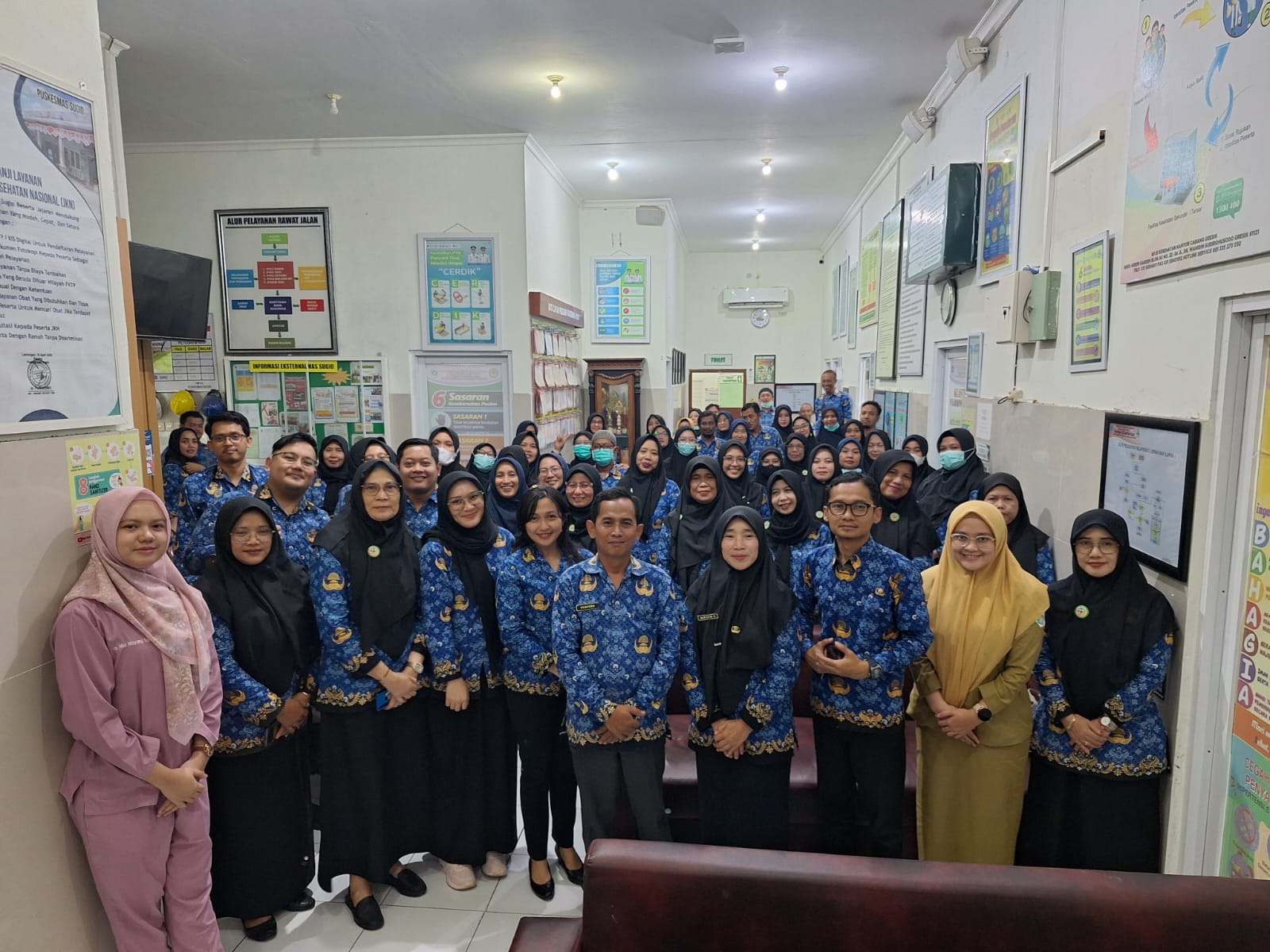 Foto: Kunjungan Tim TPCB Dinas Kesehatan ke Puskesmas Sugiodalam rangka pendampingan Mutu Puskesmas