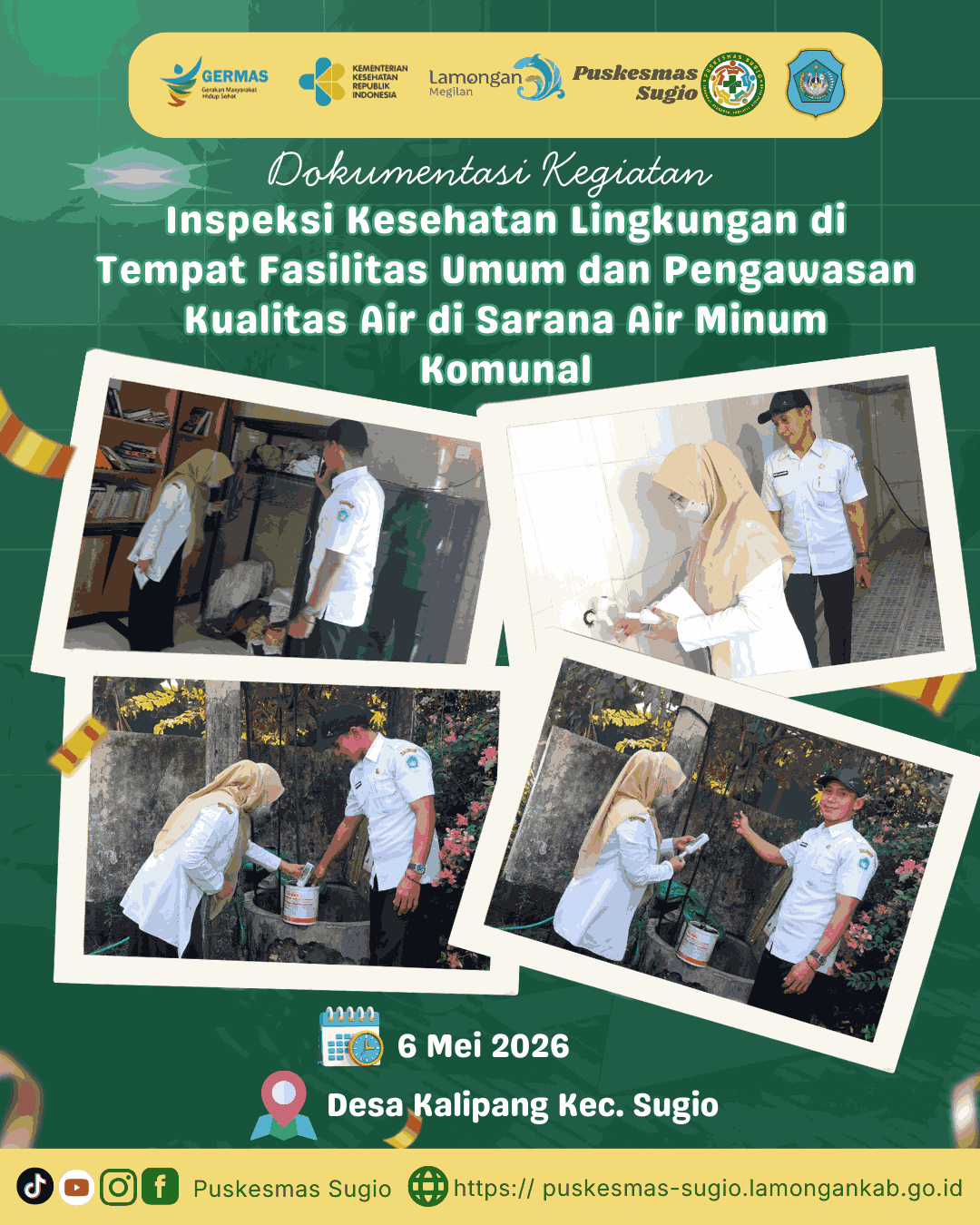 Sinergi Pengawasan Lingkungan dan Sarana Air Bersih demi Kesehatan Masyarakat Desa Kalipang