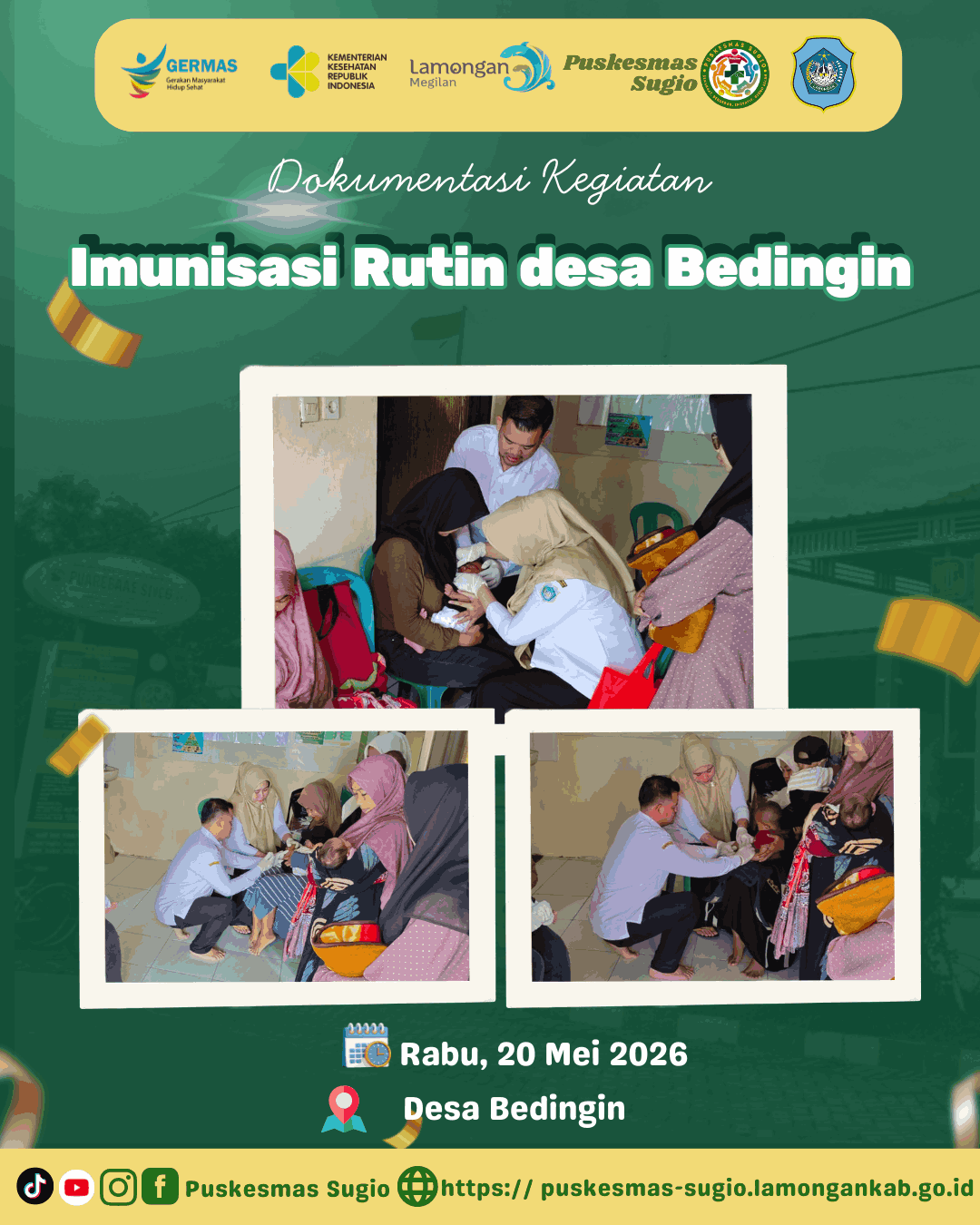 Foto: Wujudkan Generasi Sehat, Polindes Bedingin Konsisten Gelar Pelayanan Imunisasi Rutin