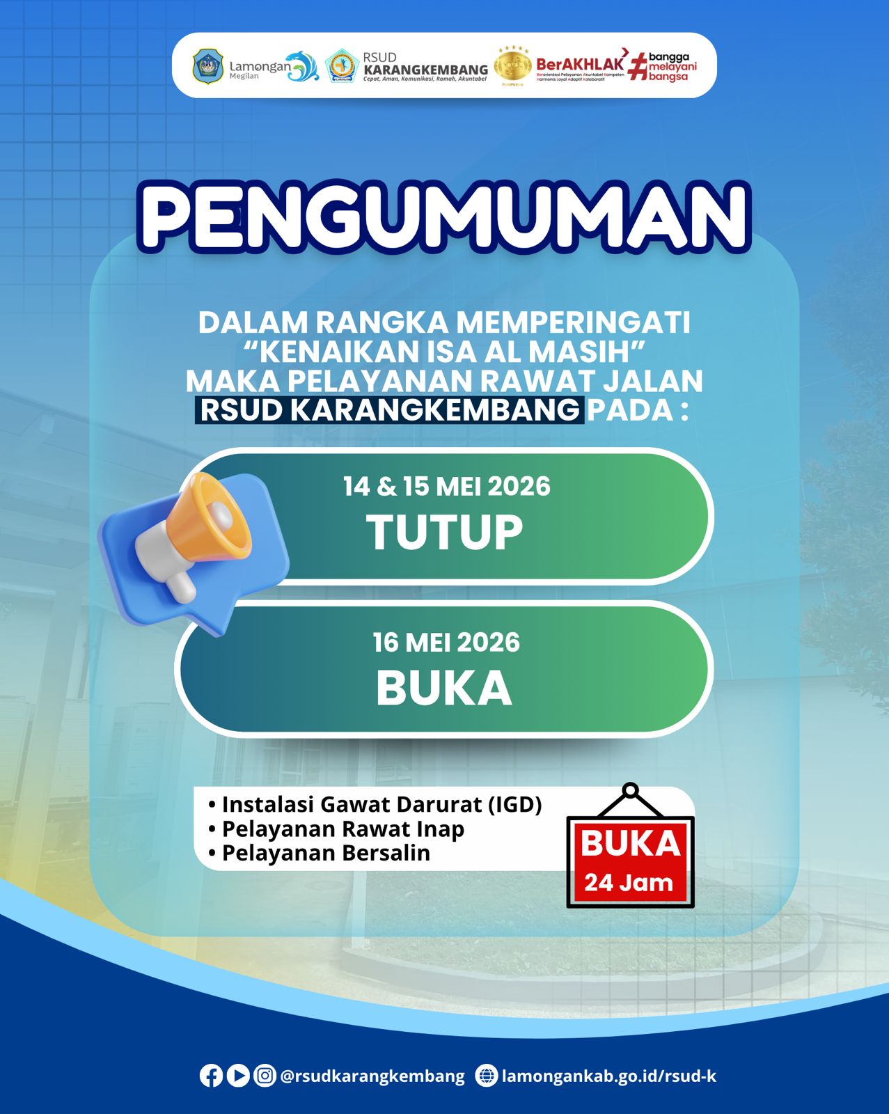 Foto: PENGUMUMAN LAYANAN