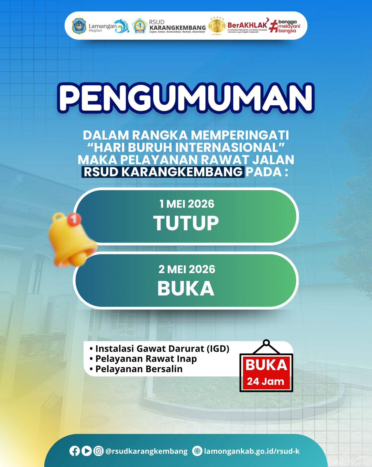 Foto: PENGUMUMAN LAYANAN