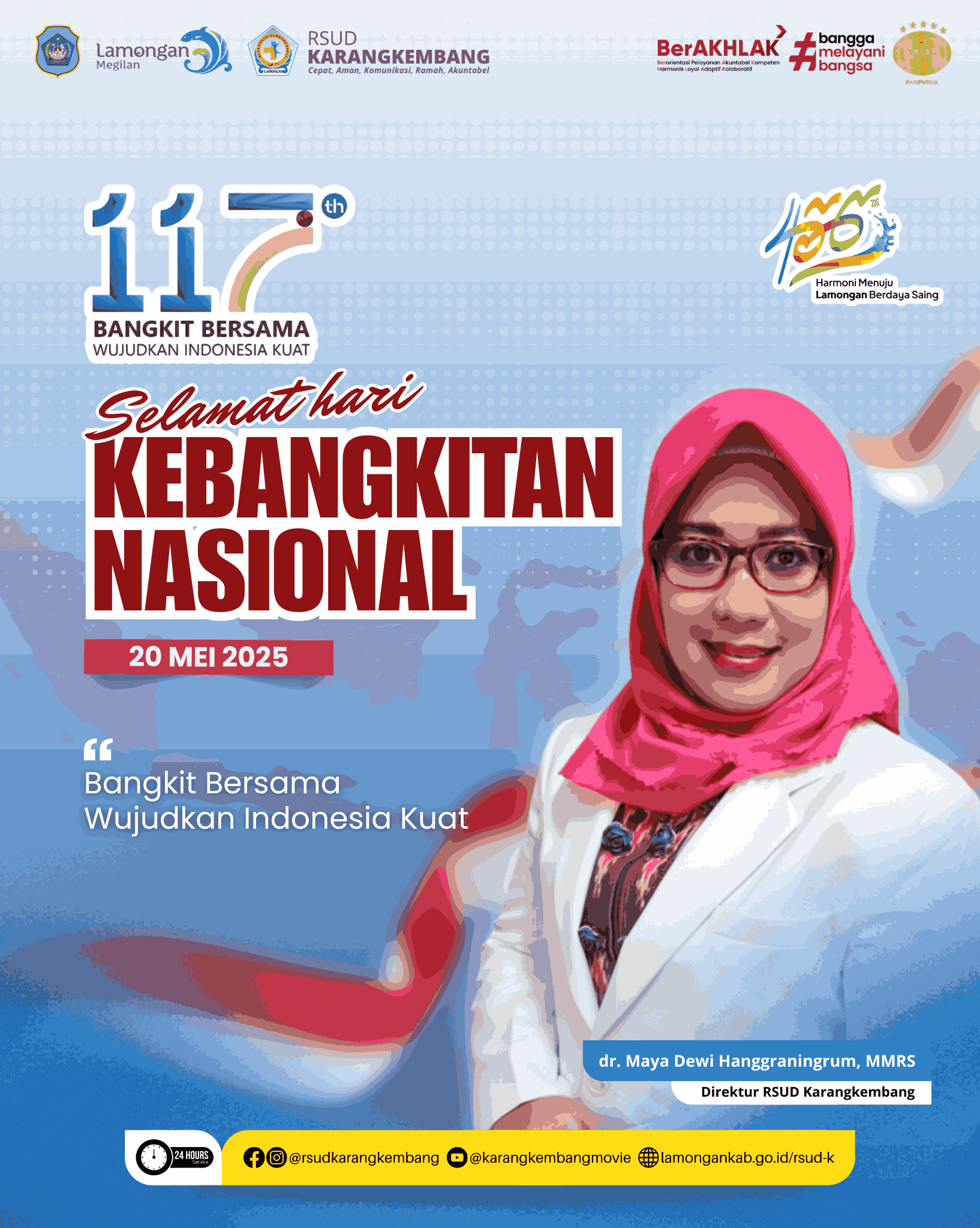SELAMAT MEMPERINGATI HARI KEBANGKITAN NASIONNAL KE-117 - 20 MEI 2025