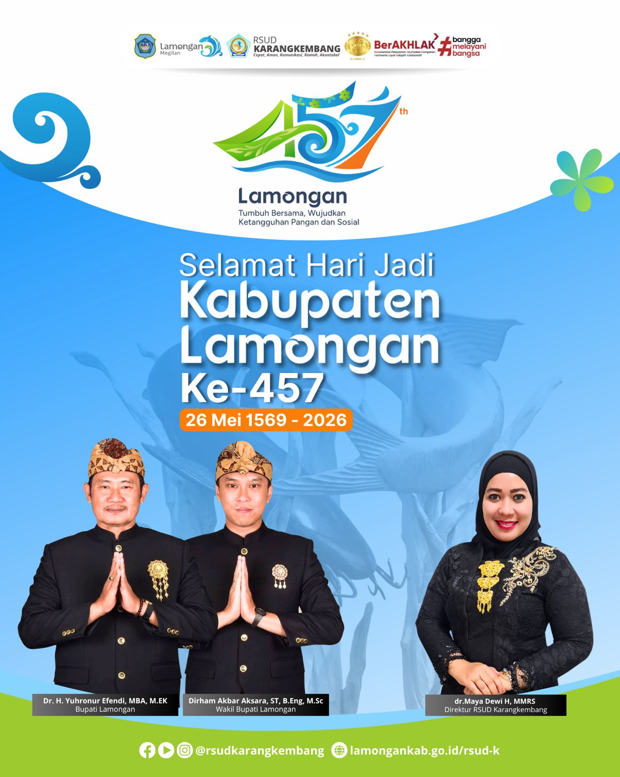 Foto: Selamat Hari Jadi Kabupaten Lamongan ke-457