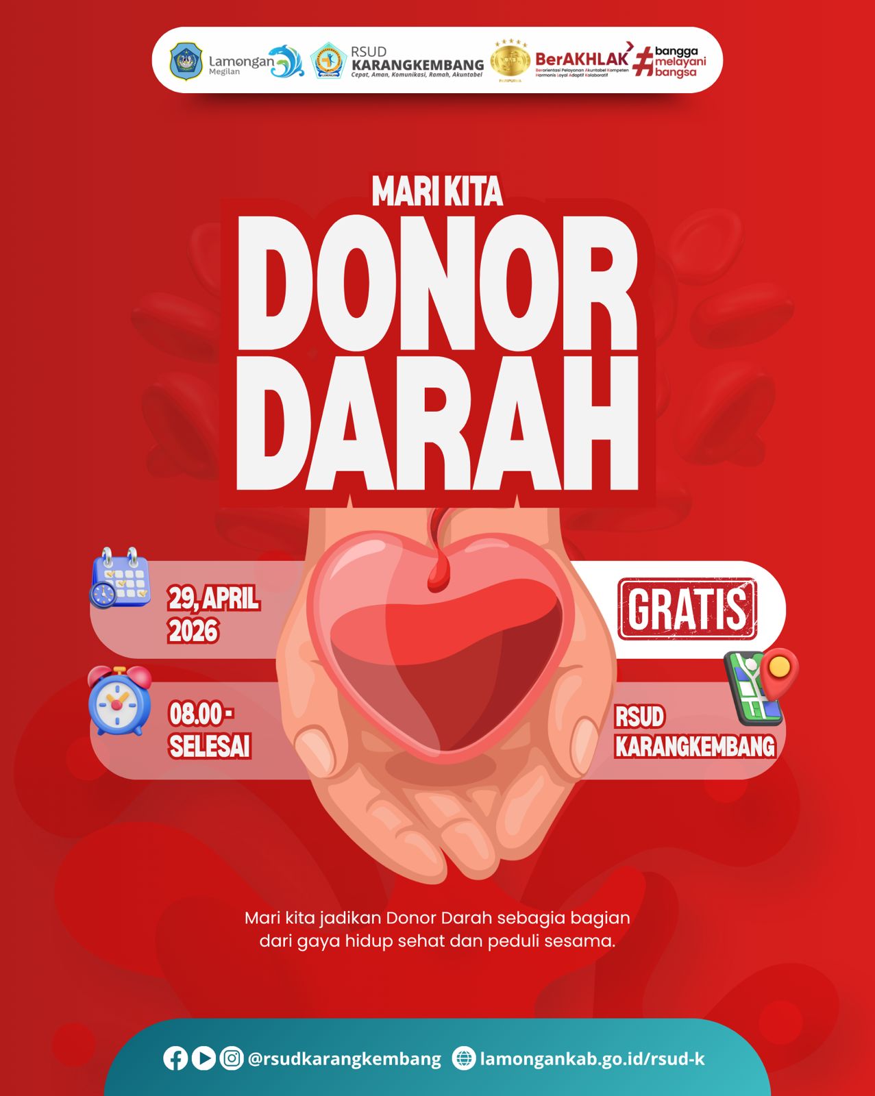 Foto: Mari Donor Darah di RSUD Karangkembang