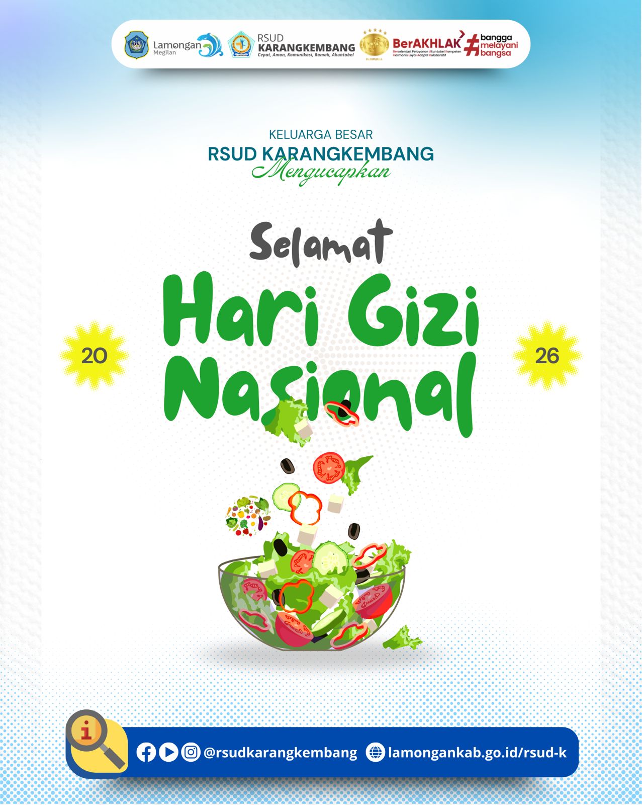 Foto: Selamat Hari Gizi Nasional 2026
