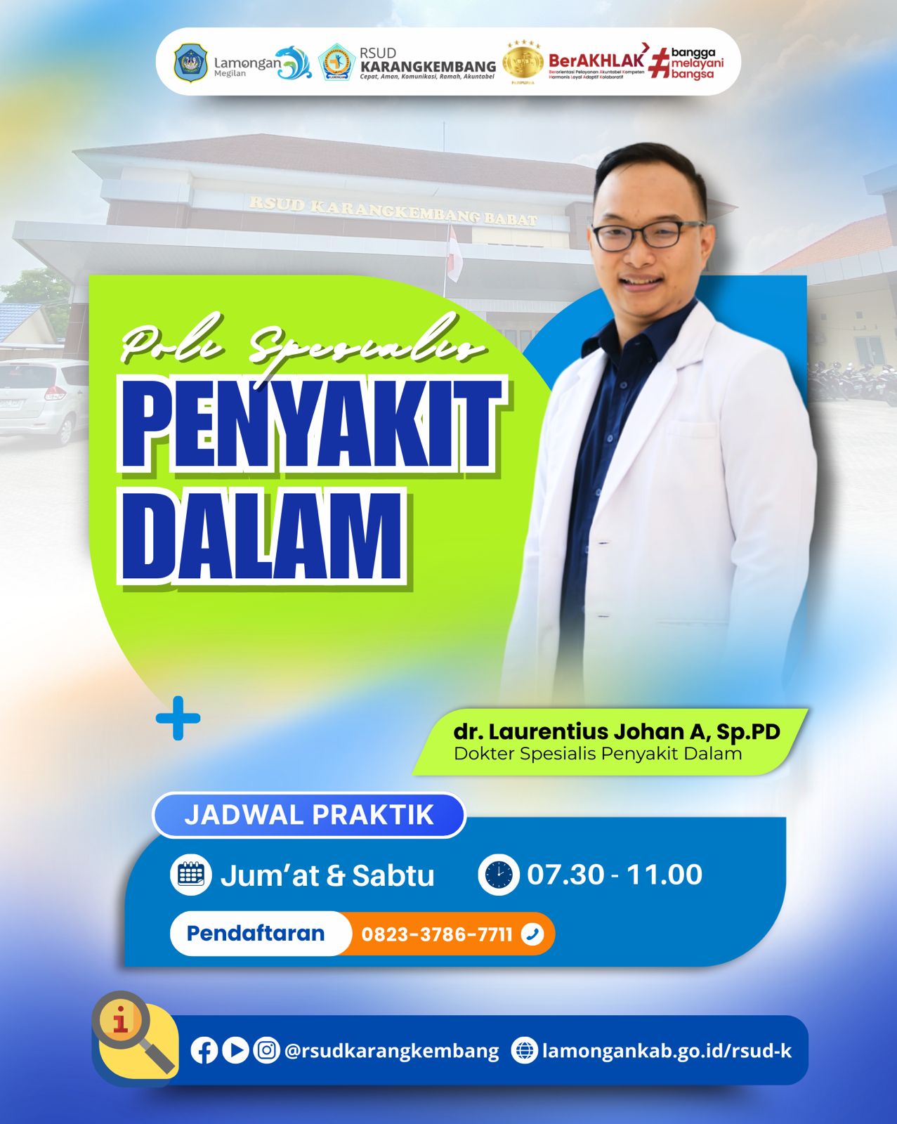 Foto: KONSULTASIKAN KESEHATAN ANDA KE POLI PENYAKIT DALAM RSUD KARANGKEMBANG