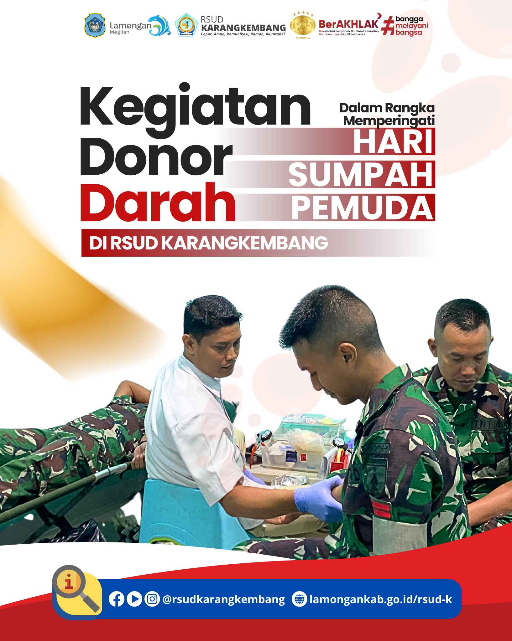 Foto: KEGIATAN DONOR DARAH DALAM RANGKA MEMPERINGATI HARI SUMPAH PEMUDA