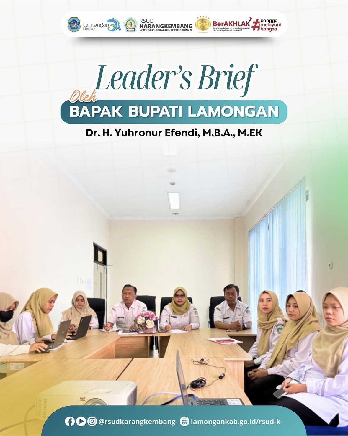 Foto: Leader’s Brief Oleh Bapak Bupati Lamongan