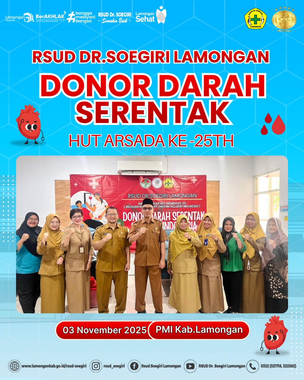 Foto: Donor Darah Serentak HUT ARSADA Ke-25