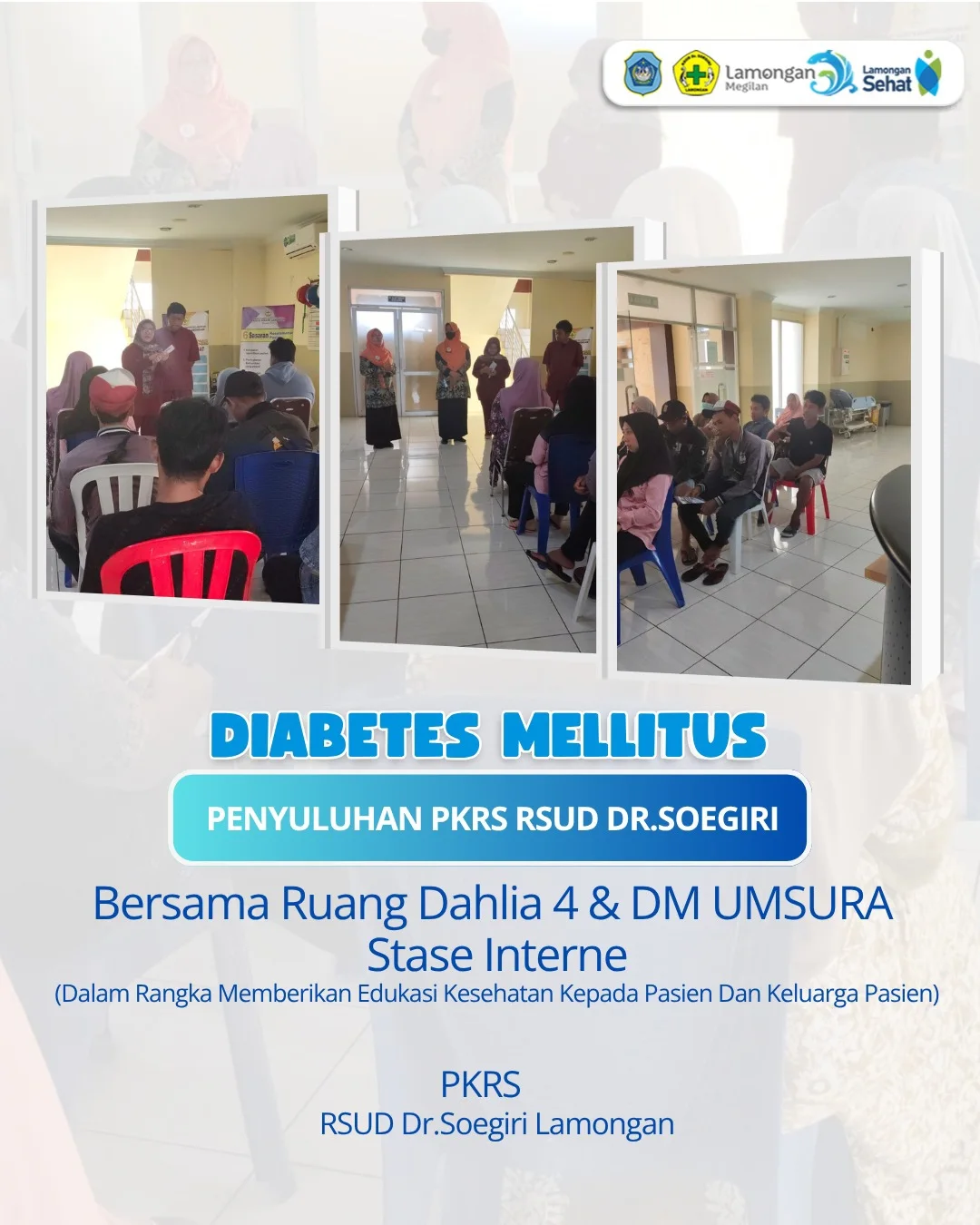 Foto: PKRS RSUD dr. Soegiri Lamongan Edukasi Diabetes Mellitus bagi Keluarga Pasien