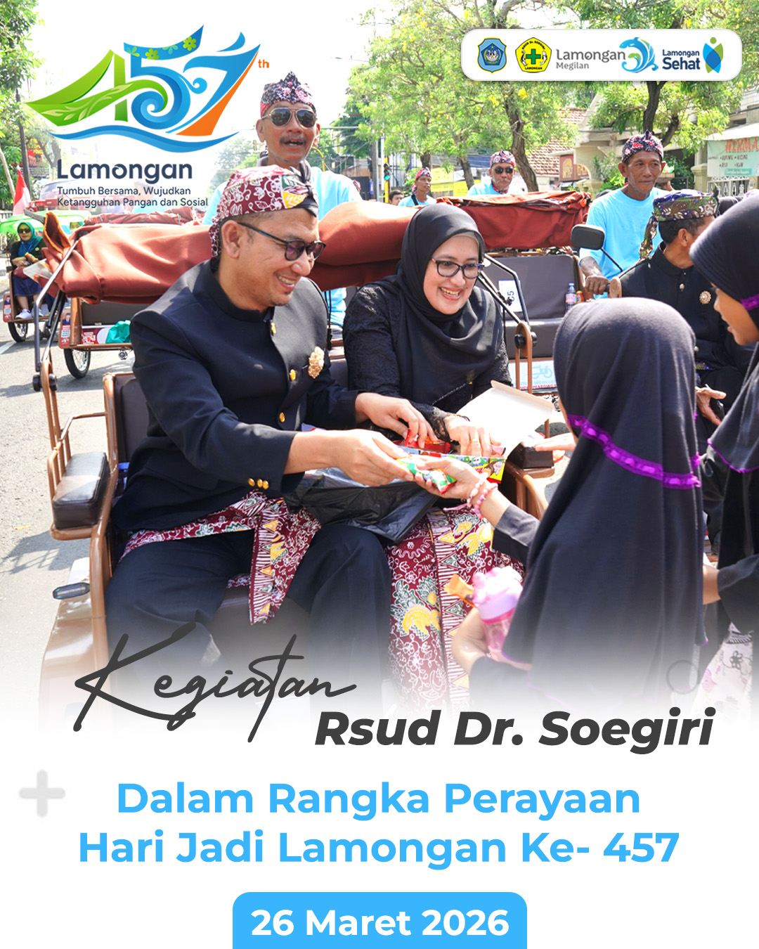 Foto: RSUD Dr. Soegiri Meriahkan Hari Jadi Lamongan ke-457 dengan Semangat Kebersamaan