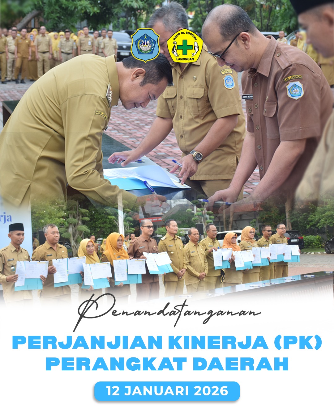 Foto: Penandatanganan Perjanjian Kinerja perangkat Daerah 2026