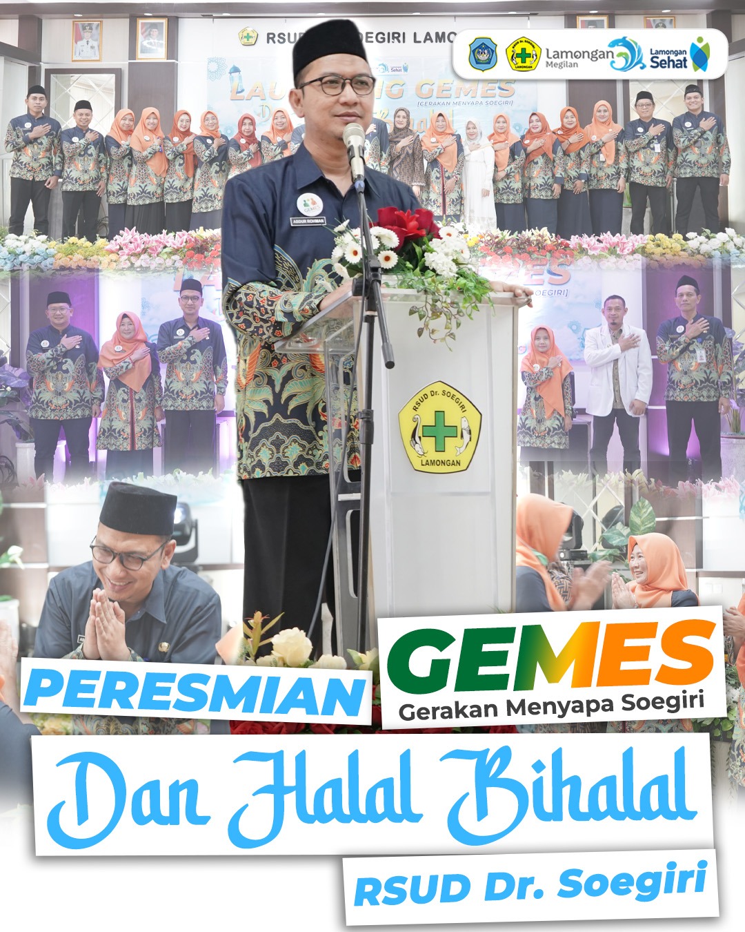 Foto: Peresmian GEMES Dan Halal Bihalal RSUD Dr. Soegiri, Perkuat Pelayanan Humanis Dan Responsif