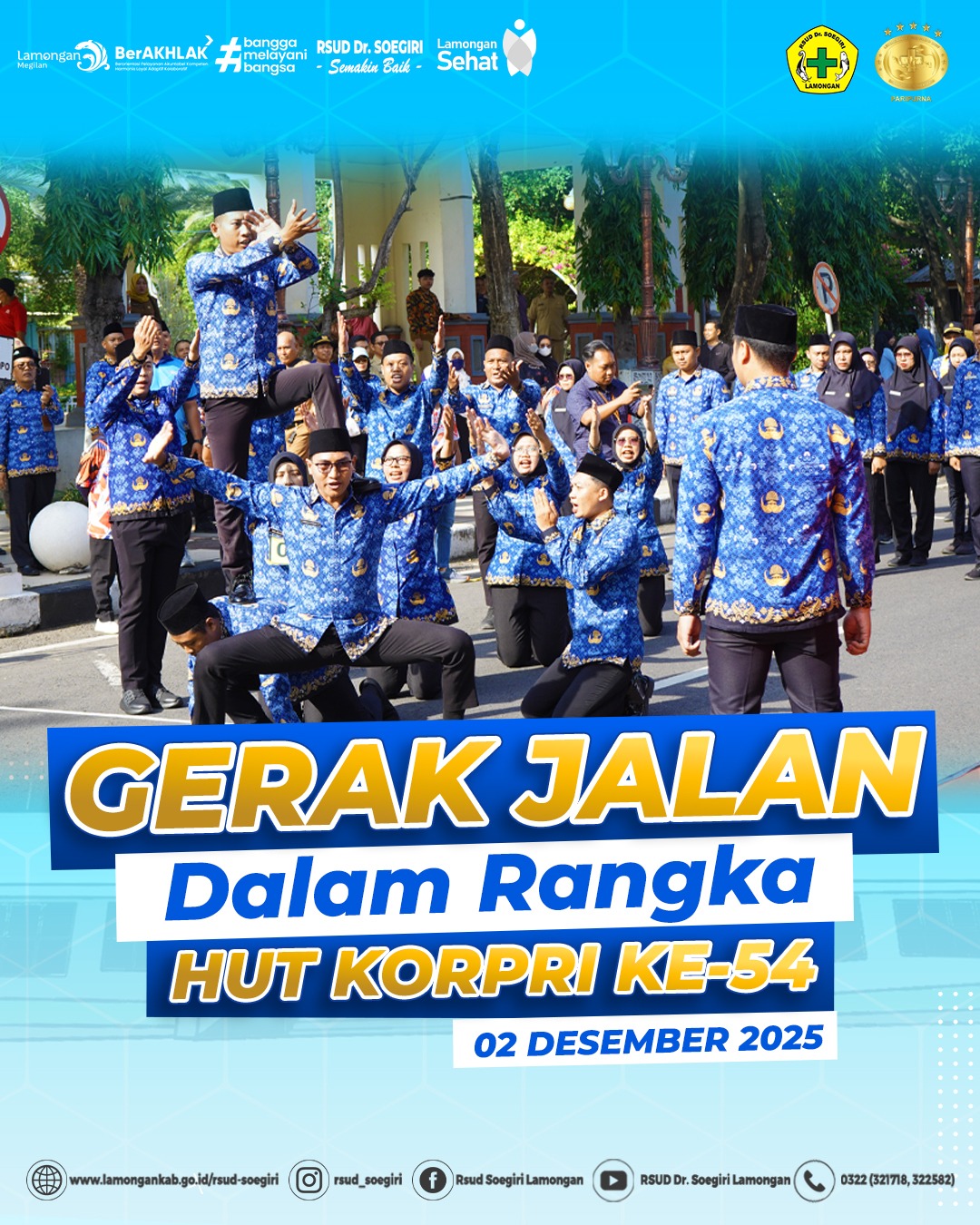 Foto: Gerak Jalan HUT Korpri Ke-54