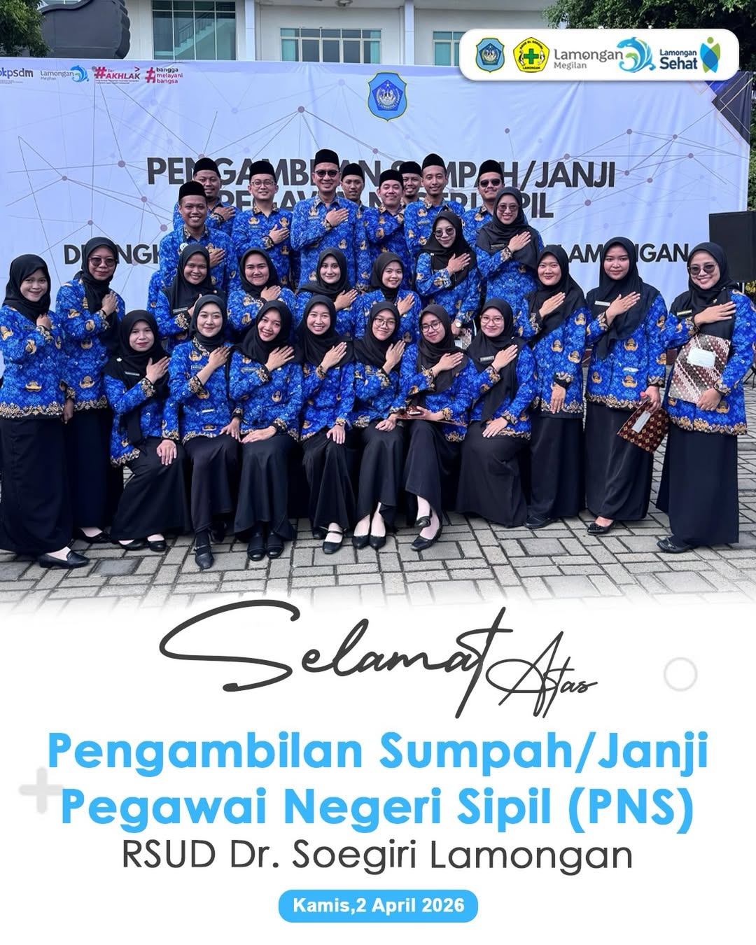 Foto: Selamat Atas Pelantikan CPNS Tahun 2026