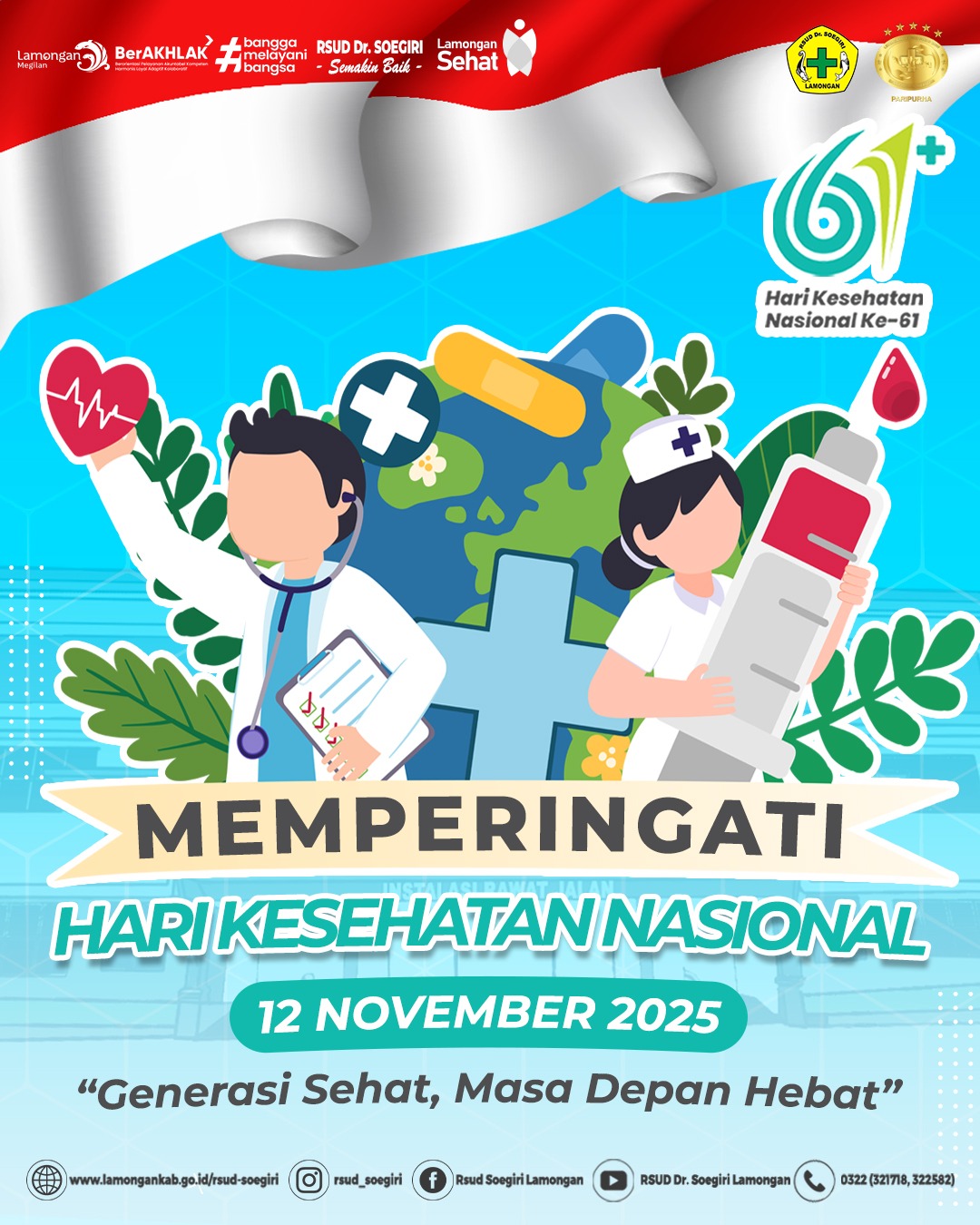 Foto: Hari Kesehatan Nasional ke-61