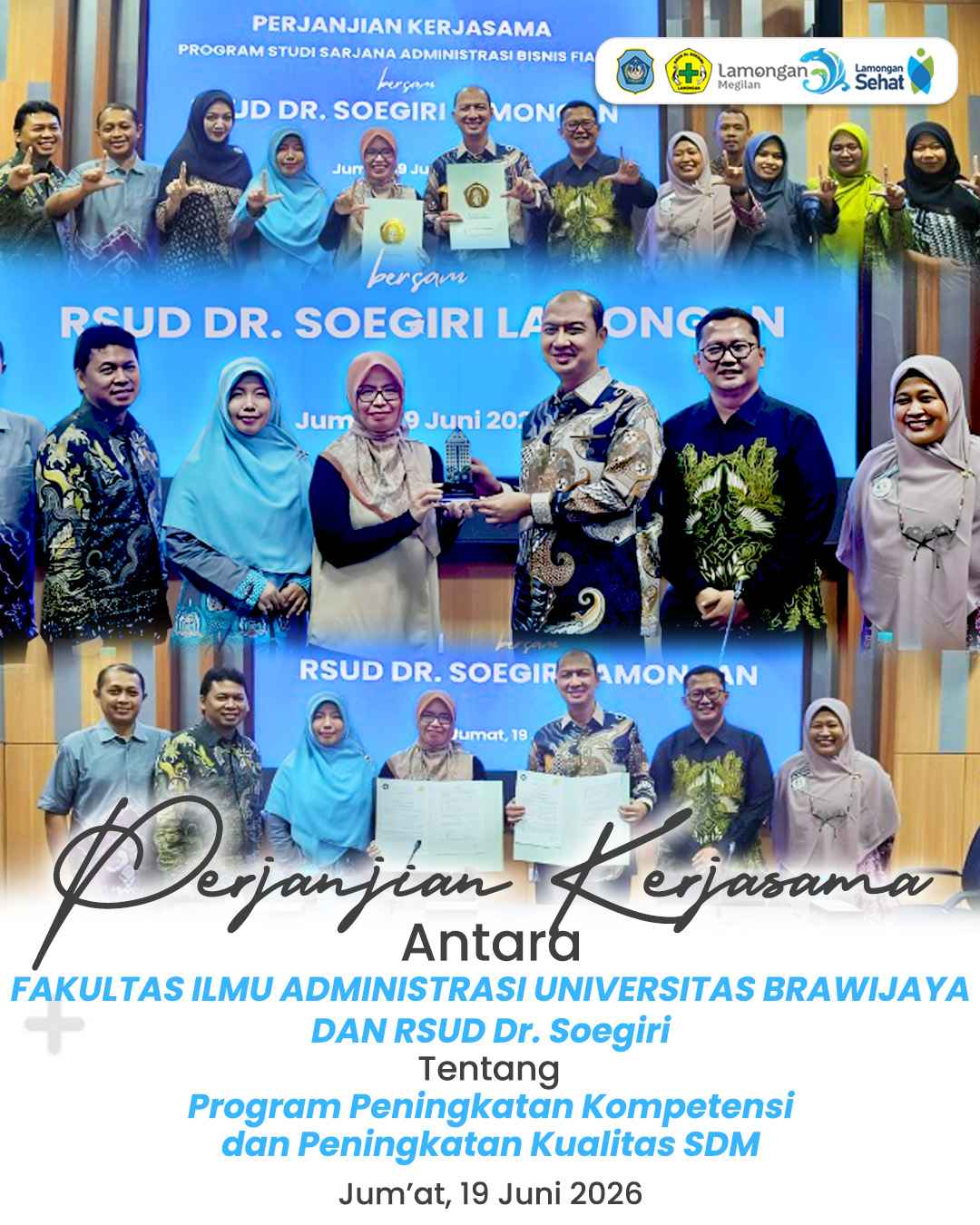 Foto: RSUD dr. Soegiri Lamongan Jalin Kerja Sama dengan Program Studi Sarjana Administrasi Bisnis FIA UB