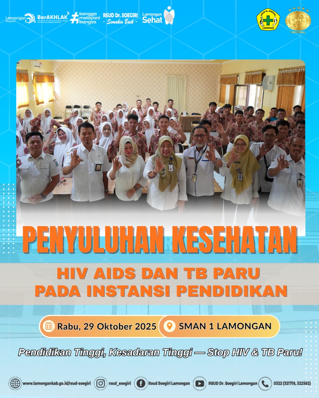 Foto: Sosialisasi Tiim K3 HIV/AIDS Dan TB PARU RSUD Dr. Soegiri