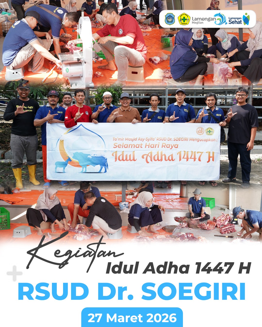Foto: RSUD Dr. Soegiri Gelar Kegiatan Kurban Idul Adha 1447 H, Wujud Kepedulian dan Semangat Berbagi