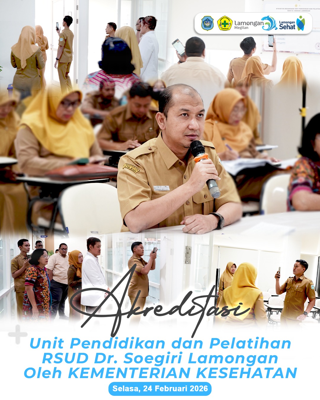 Foto: Akreditasi Unit Pendidikan dan Pelatihan RSUD Dr. Soegiri Lamongan oleh Kementerian Kesehatan