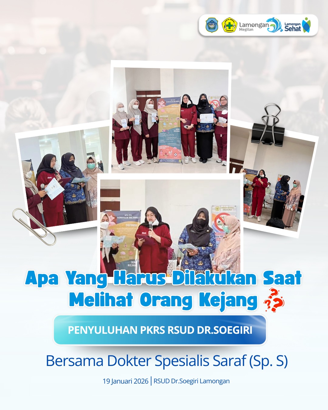 RSUD dr. Soegiri Berikan Penyuluhan Edukasi Kejang di Poli Saraf