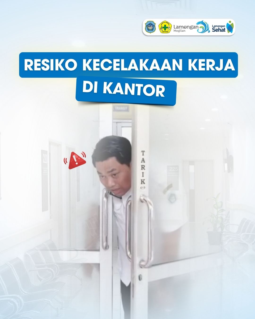 Foto: Kecelakaan Kerja Bisa Terjadi di Mana Saja, Termasuk di Lingkungan Kantor