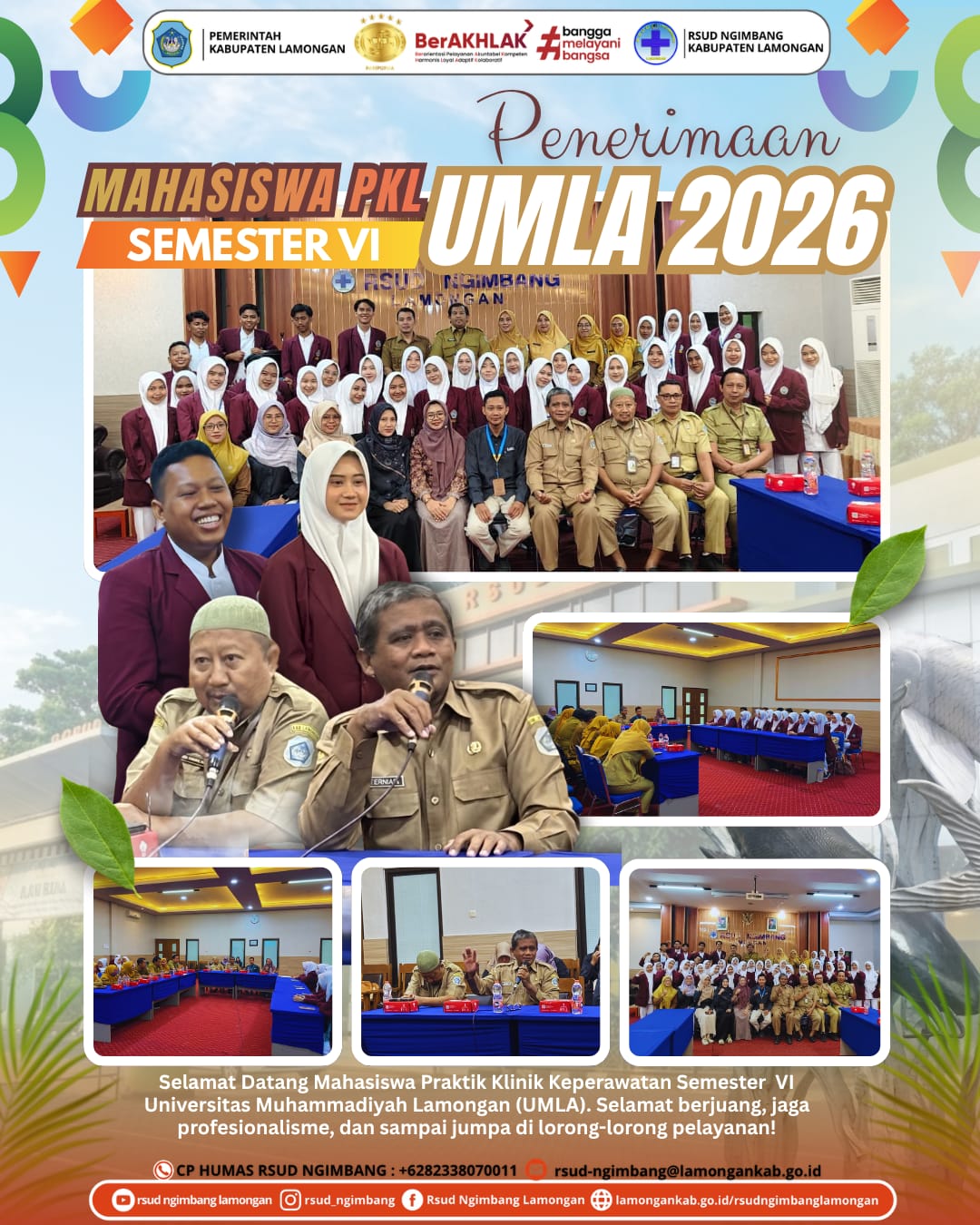 Foto: Penerimaan Mahasiswa PKL UMLA 2026