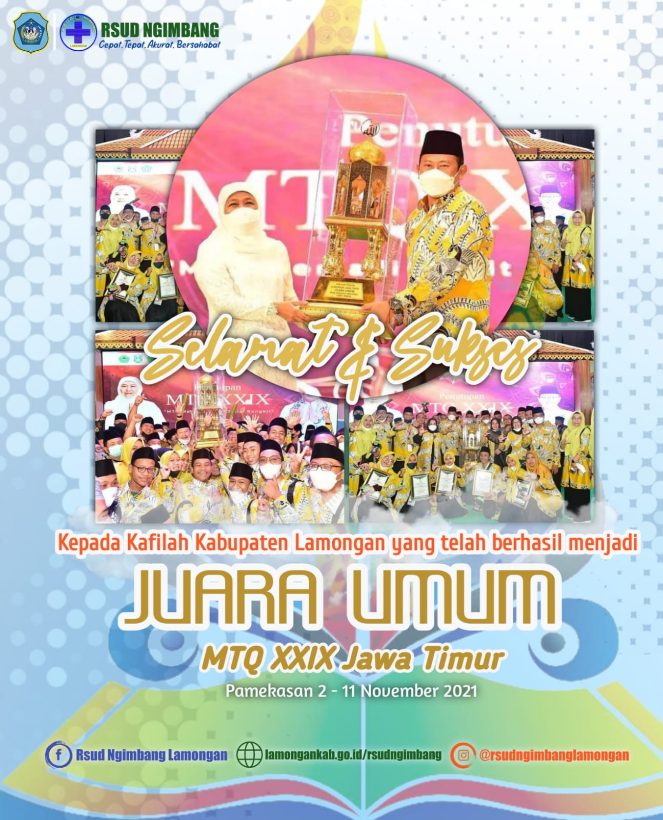KABUPATEN LAMONGAN JUARA UMUM MTQ KE-29 PROVINSI JATIM
