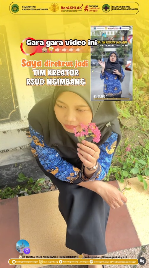 "SAYA DIREKRUT JADI TIM KREATOR RSUD NGIMBANG"