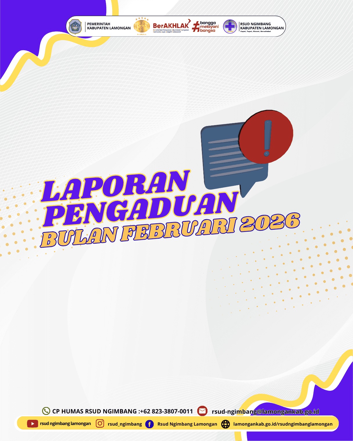 Foto: LAPORAN PENGADUAN BULAN FEBRUARI 2026