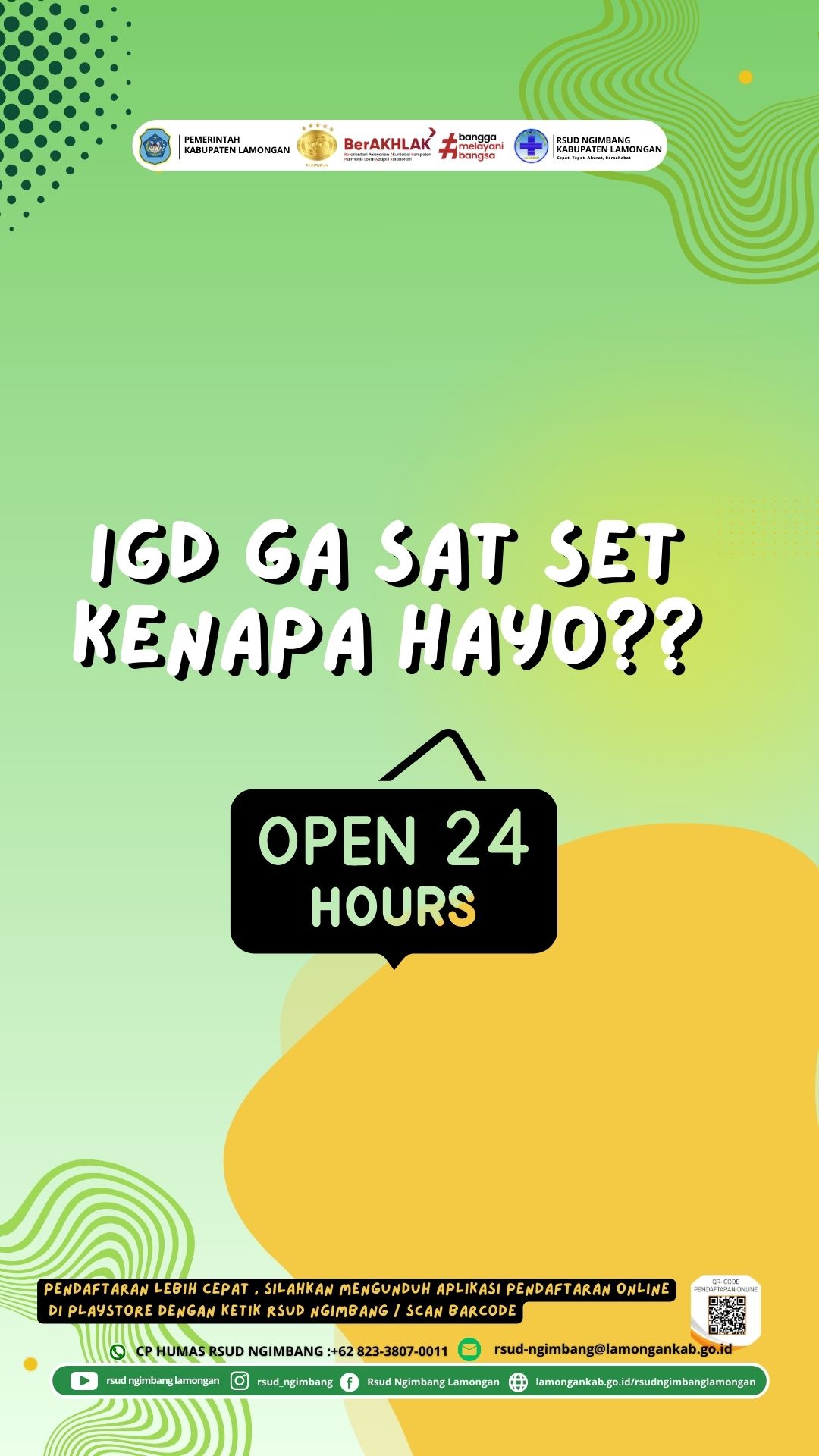 Foto: Pelayanan IGD RSUD Ngimbang: Siaga 24 Jam untuk Keselamatan Anda