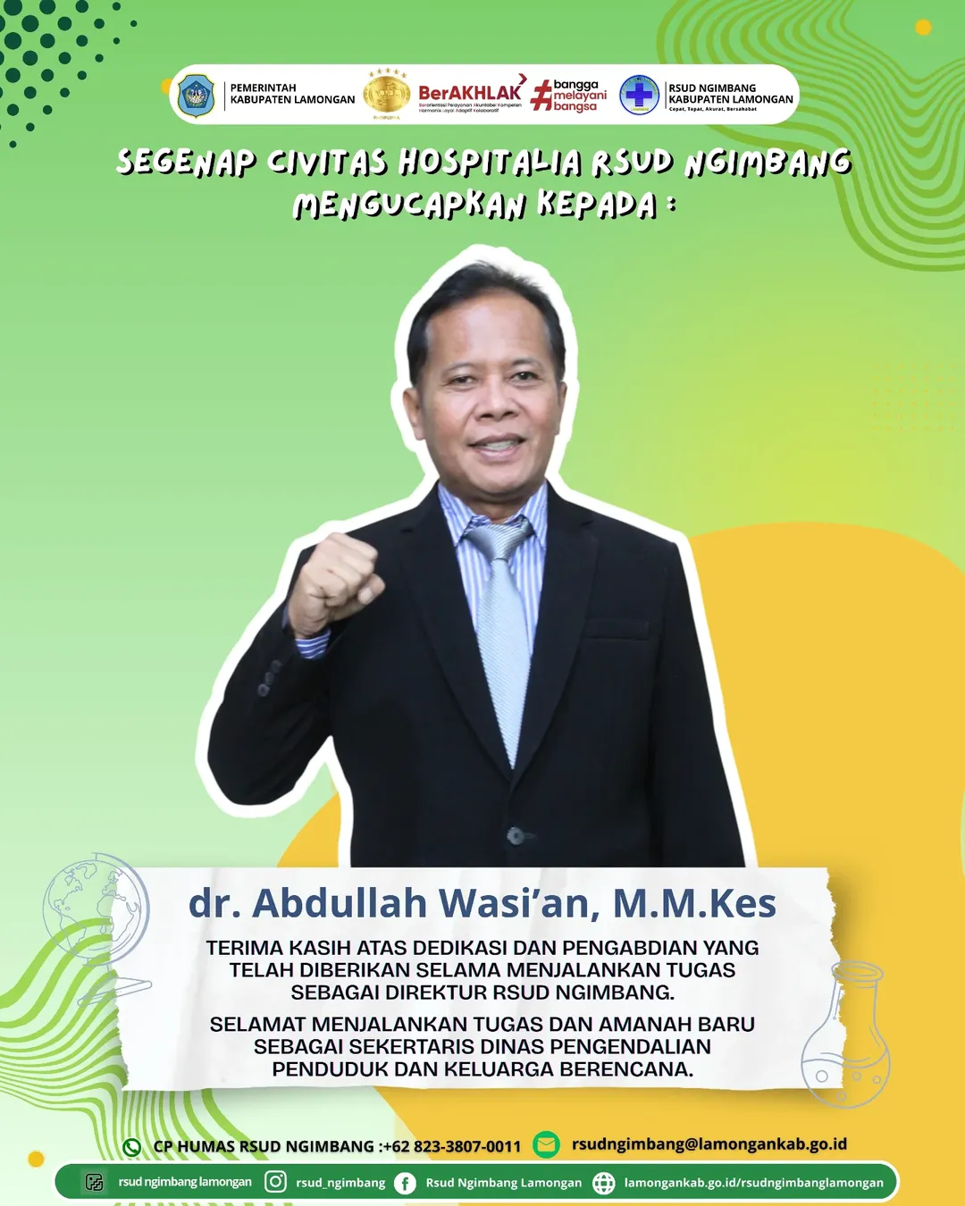 Foto: TERIMA KASIH ATAS DEDIKASI DAN PENGABDIANNYA