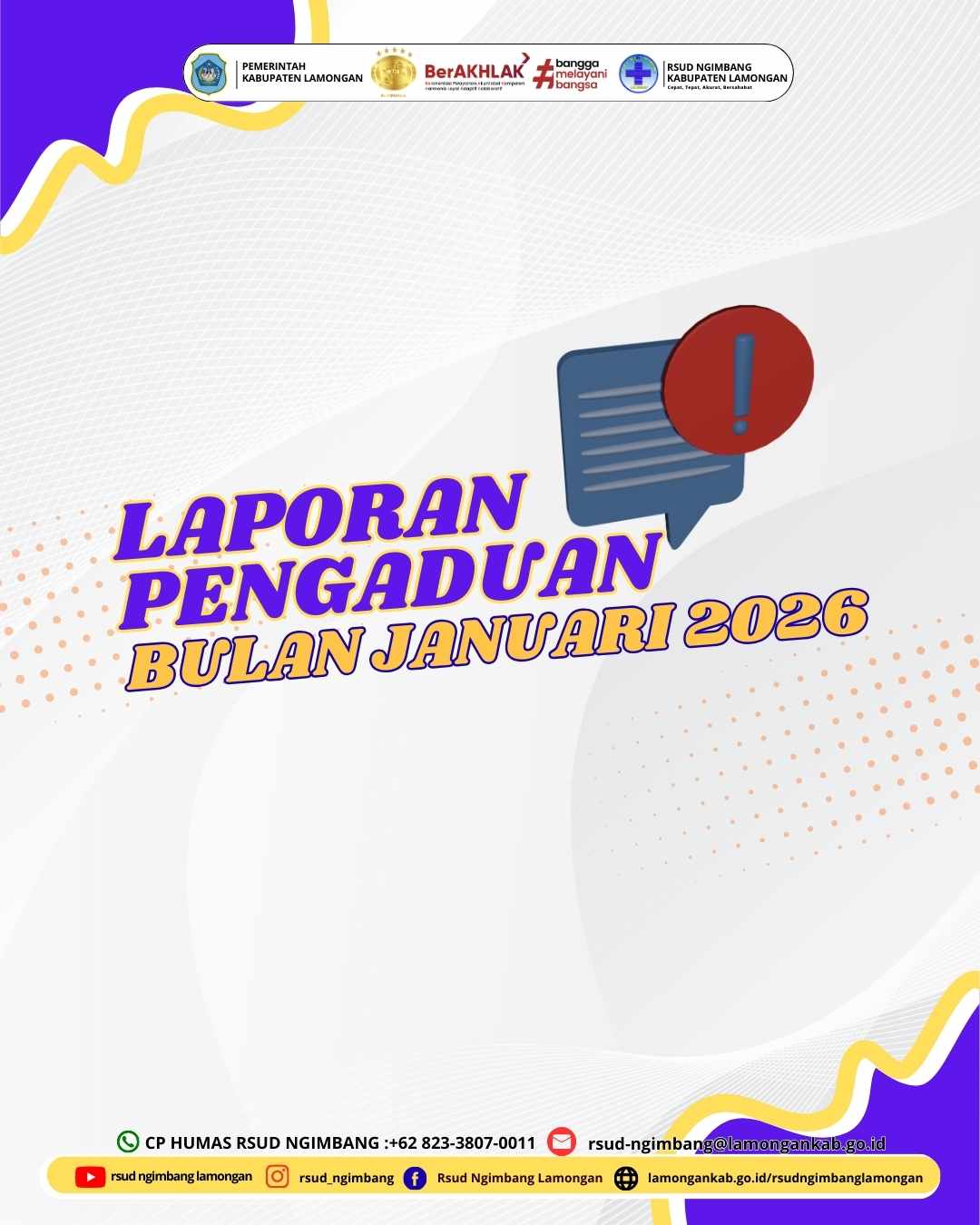 LAPORAN PENGADUAN JANUARI 2026