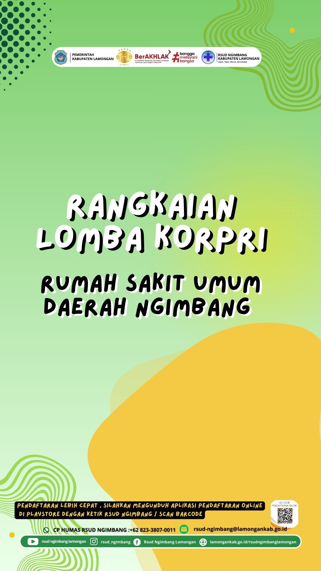 Foto: Tim RSUD Ngimbang Berpartisipasi dalam Rangkaian Lomba KORPRI Kabupaten Lamongan 2025