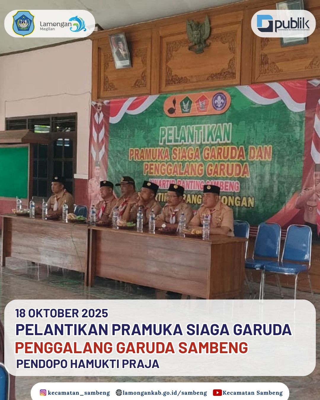 Foto: PELANTIKAN PRAMUKA SIAGA GARUDA PENGGALANG GARUDA SAMBENG