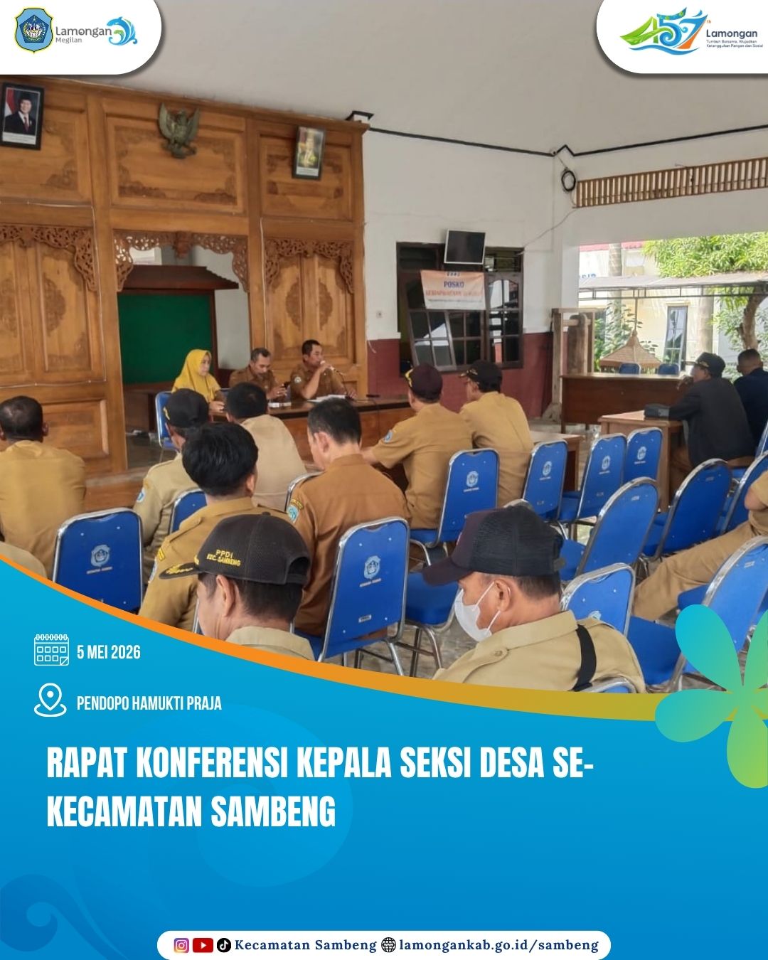Foto: RAPAT KONFERENSI KEPALA SEKSI DESA SE-KECAMATAN SAMBENG