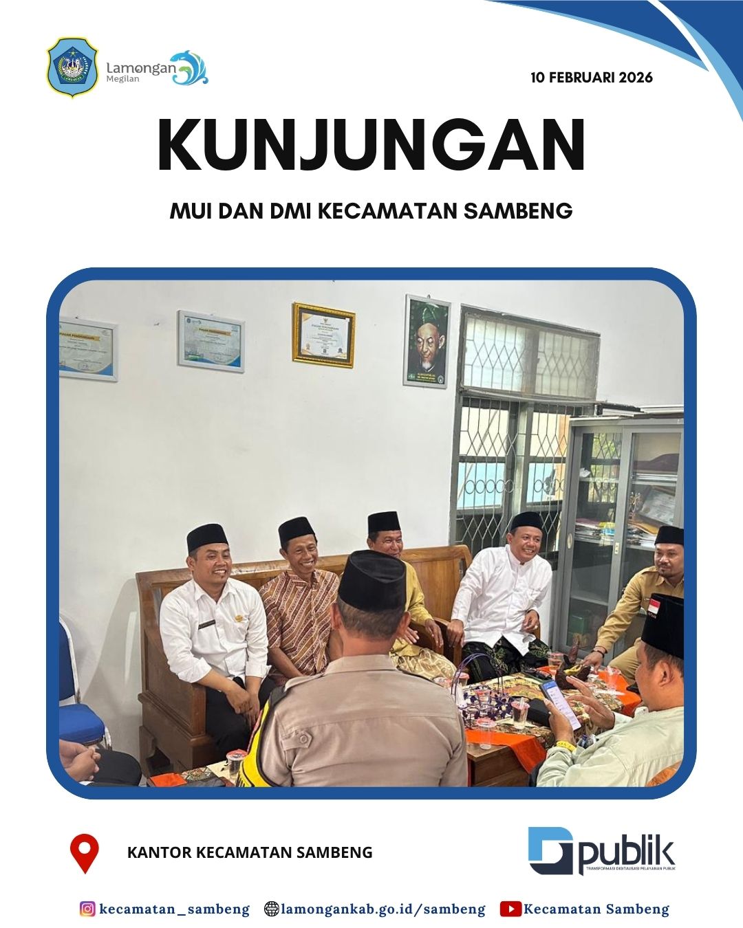 Foto: KUNJUNGAN MUI DAN DMI KE KECAMATAN SAMBENG