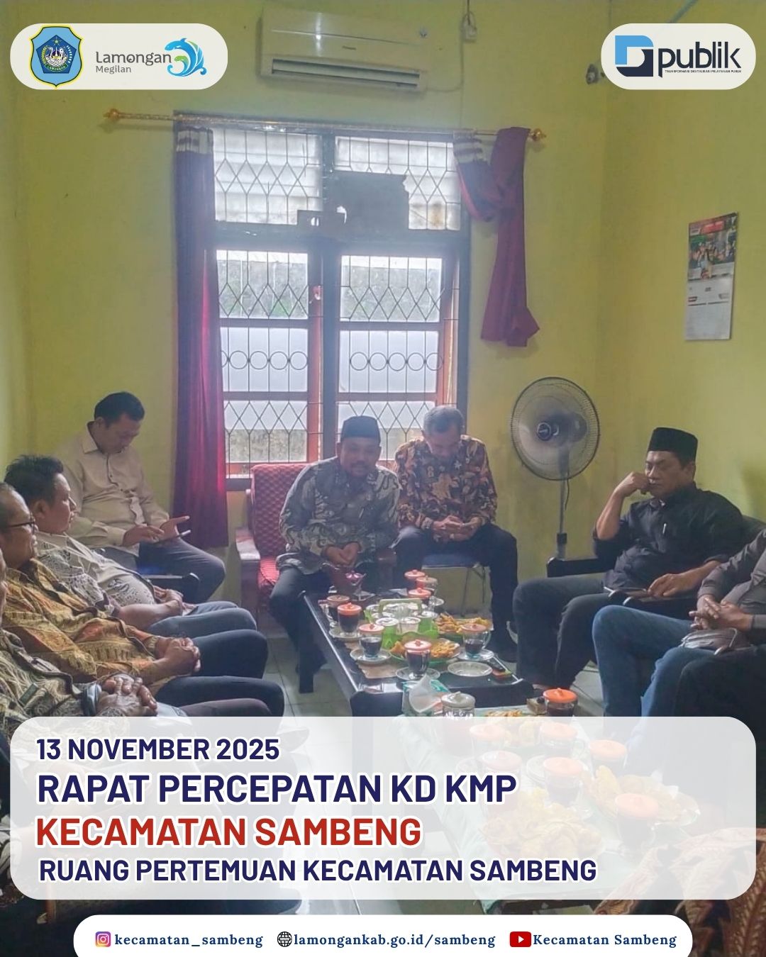 Foto: RAPAT PERCEPATAN KD KMP KECAMATAN SAMBENG